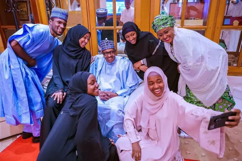 Buhari, former first family leave for Daura