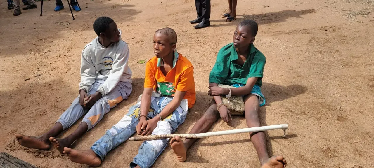 We hit the naval officer's head, scrotum with rod, suspects confess