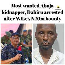 FCT Police Arrest Notorious Kidnapper, Dahiru Adamu Whom Wike Placed N20 Million Bounty