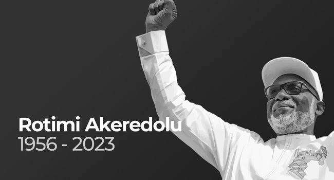 Ondo Government Declares Public Holidays For Akeredolu’s Burial