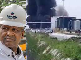 JUST IN: Dangote Refinery contains minor fire at its effluent treatment plant