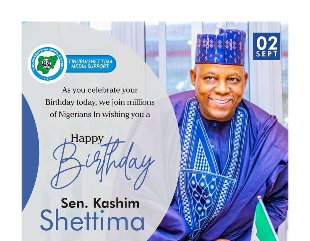 VeePee Kashim Shettima is 58 today