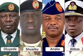 Behold Nigeria’s New Service Chiefs, Senate Commends Choices