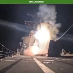 “Pentagon-released footage showing a missile launch during a U.S. military strike linked to Nigeria.”