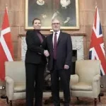 UK Prime Minister Keir Starmer and Danish Prime Minister Mette Frederiksen ahead of talks on Greenland and Arctic security.