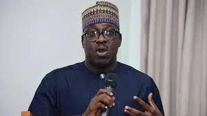 Bolaji Abdullahi speaking during an ADC live discussion on national unity and elections