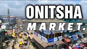 Wide view of Onitsha Main Market showing empty walkways and shuttered stalls after the closure over Monday sit-at-home.