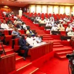 Nigerian Senate chamber during debate on the Electoral Act Amendment Bill 2026