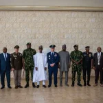 AFRICOM Commander Gen. Dagvin Anderson meets Nigerian President Bola Tinubu and senior security officials during a security cooperation visit in Abuja.