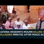 Residents mourn victims after bandits kill dozens in a daylight attack on Doma community in Katsina State