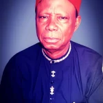 Portrait-style memorial representation of Chief Solomon Enuma Azuka, Nigerian Customs officer and family patriarch remembered for equity, generosity, and quiet leadership.
