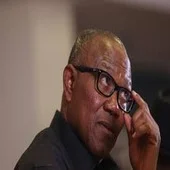 Peter Obi speaking during a political event as debate continues over his departure from the ADC coalition and subsequent controversies surrounding the party's presidential primary.